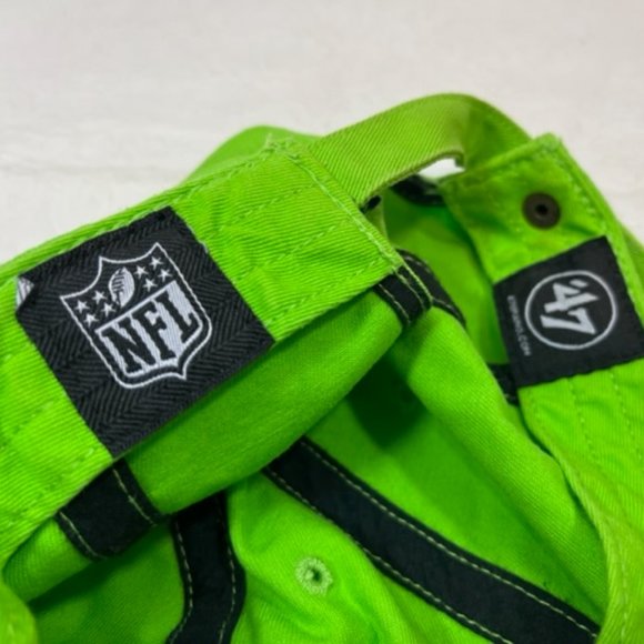 NFL Green Seattle Seahawks Cotton Baseball Cap Hat Adjustable - Picture 5 of 8